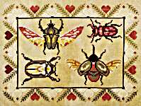 Click for more details of A Bevy of Festive Beetles (cross stitch) by The Artsy Housewife