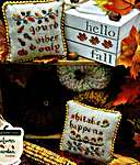 Click for more details of Autumn Puns (cross stitch) by Stitchy Prose