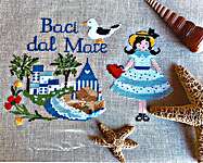 Click for more details of Baci Da Mare (Kisses from the Sea) (cross stitch) by Lilli Violette