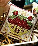 Click for more details of Baskets Of Blooms - Strawberries (cross stitch) by Anabella's