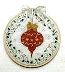 Click for more details of Bauble and Heart Christmas Hoops (cross stitch) by Faby Reilly Designs