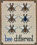 Click for more details of Bee Different (cross stitch) by The Blackberry Rabbit