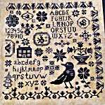 Click for more details of Blackbird Sampler (cross stitch) by Pansy Patch Quilts and Stitchery