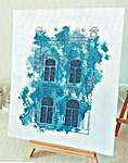 Click for more details of Blue Aquarelle (cross stitch) by Artmishka