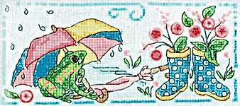 Click for more details of Brollies and Wellies (cross stitch) by Faby Reilly Designs