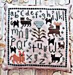 Click for more details of Cats Nine Sampler (cross stitch) by Lucy Beam