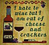 Click for more details of Cheese and Crackers (cross stitch) by Sister Lou Stitches