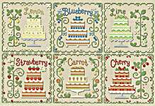 Click for more details of Cottage Cakes (cross stitch) by Country Cottage Needleworks