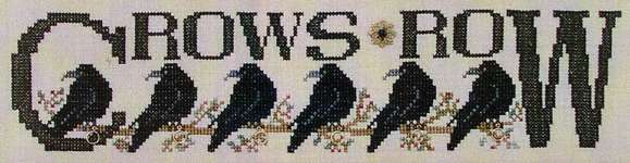 Click for more details of Crows Row (cross stitch) by Hinzeit