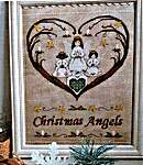 Click for more details of Cuori Angeli Del Natale (A Heart with Christmas Angels) (cross stitch) by Serenita di Campagna