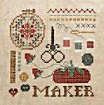 Click for more details of Doodles - Maker (cross stitch) by Heart in Hand