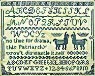 Click for more details of Drama Llama Sampler (cross stitch) by bendystitchy