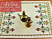 Click for more details of Evanthia Table Runner (cross stitch) by Avlea Mediterranean Folk Embroidery