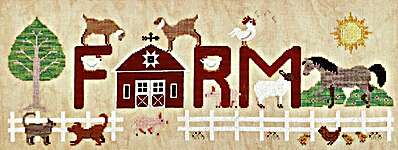 Click for more details of Farm (cross stitch) by Luminous Fiber Arts