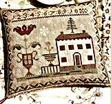 Click for more details of First Snowfall Pinkeep (cross stitch) by Stacy Nash Primitives