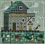 Click for more details of Floating House (cross stitch) by Cottage Garden Samplings