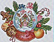 Click for more details of Gingerbread House Snowball (cross stitch) by Les Petites Croix de Lucie