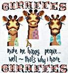 Click for more details of Giraffes Make Me Happy (cross stitch) by Perrette Samouiloff