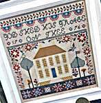 Click for more details of Grace on Thee (cross stitch) by Quaint Rose Needlearts