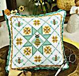 Click for more details of Honey Bee Quilt (cross stitch) by Primrose Cottage Stitches