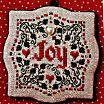 Click for more details of Joy Christmas Ornament (cross stitch) by The Sweetheart Tree