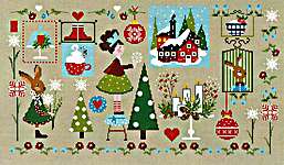 Click for more details of Natale E ...(Christmas is ...) (cross stitch) by Lilli Violette