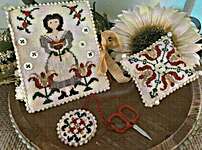 Click for more details of Peaceful Garden Sewing Set (cross stitch) by Mani di Donna