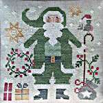 Click for more details of Pere Noel Vert (cross stitch) by Tralala