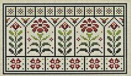 Click for more details of Pink Garden Courtyard (cross stitch) by Happiness is Heart Made