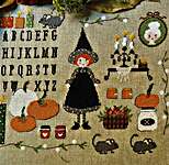 Click for more details of Pozioni, Incantesimi E Marmellate Di Zucca (Spells, Potions and Pumpkin Jamse) (cross stitch) by Lilli Violette