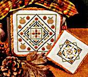 Click for more details of Pumpkin Squares (cross stitch) by ScissorTail Designs