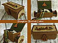 Click for more details of Pumpkins Festival Casket (cross stitch) by Mani di Donna