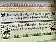 Click for more details of Rabbit Sunset (cross stitch) by Sweet Wing Studio