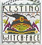 Click for more details of Resting Witch Face (cross stitch) by Hands On Design