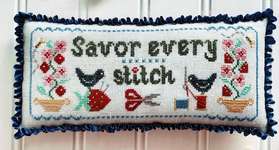 Click for more details of Savor Every Stitch (cross stitch) by Luminous Fiber Arts