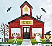 Click for more details of Schoolhouse (cross stitch) by Little Stitch Girl