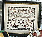 Click for more details of She Hath Wings - Elizabeth Mounsey (cross stitch) by 1897 Schoolhouse Samplers