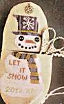 Click for more details of Snowman Scissors Case (cross stitch) by Romy's Creations