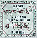 Click for more details of Someone We Love (cross stitch) by Glendon Place