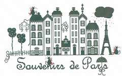 Click for more details of Souvenirs de Paris (cross stitch) by Lilli Violette