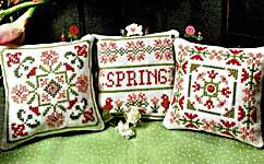 Click for more details of Spring on the Square (cross stitch) by ScissorTail Designs