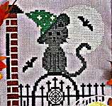 Click for more details of The Gatekeep-purr (cross stitch) by Little Stitch Girl