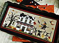 Click for more details of The Witch Next Door (cross stitch) by Primrose Cottage Stitches