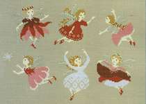 Click for more details of Tiny Christmas Fairies (cross stitch) by Perrette Samouiloff