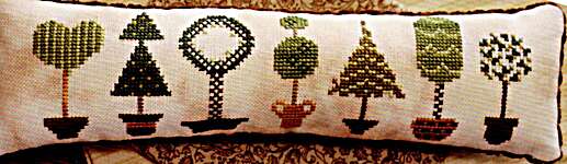 Click for more details of Topiary Row (cross stitch) by October House