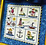 Click for more details of Tray Display Summer (cross stitch) by Anabella's