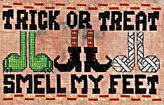 Click for more details of Trick Or Treat (cross stitch) by Frony Ritter Designs