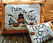 Click for more details of Trick or Treat (cross stitch) by Serenita di Campagna