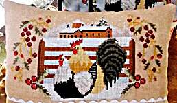 Click for more details of Winter Hen (cross stitch) by Twin Peak Primitives