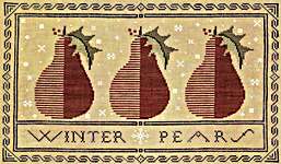 Click for more details of Winter Pears (cross stitch) by Artful Offerings